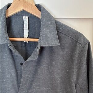 lululemon athletica Gray Casual Button Down Shirt